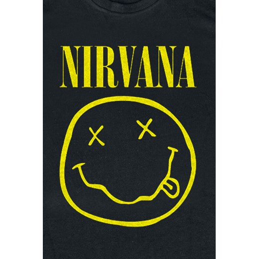 Nirvana - Smiley - T-Shirt - czarny