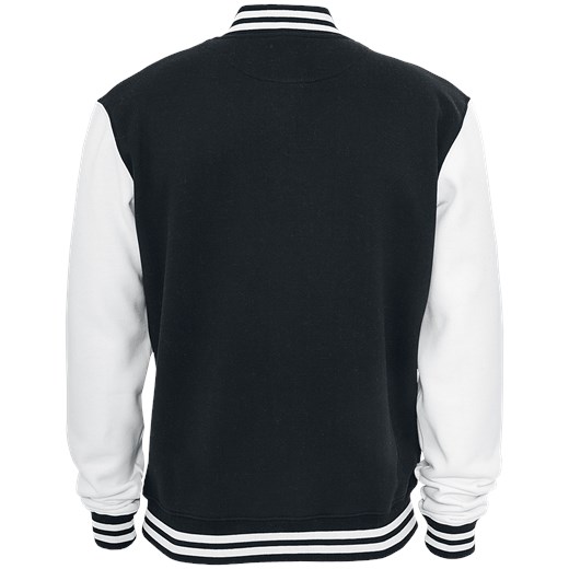 Urban Classics - 2-Tone College - Kurtka College Jacket - czarny biały