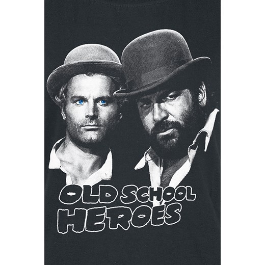 Bud Spencer - Oldschool Heroes - T-Shirt - czarny