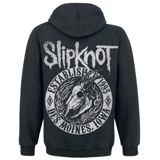 Slipknot - Flaming Goat - Bluza z kapturem rozpinana - czarny