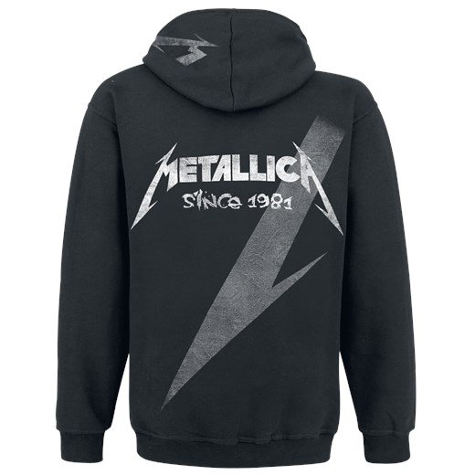 Metallica - Shrouded - Bluza z kapturem rozpinana - czarny