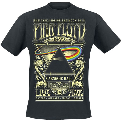 Pink Floyd - The Dark Side Of The Moon - Live On Stage 1972 - T-Shirt - czarny
