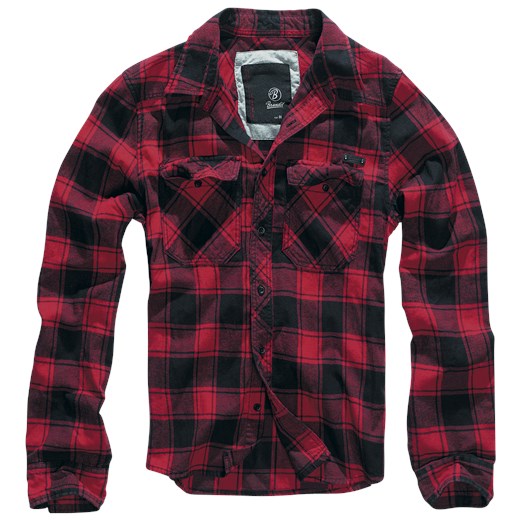 Brandit - Checkshirt - Koszula flanelowa - czerwony czarmy