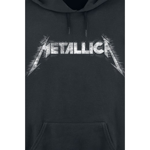 Metallica - Spiked Logo - Bluza z kapturem - czarny