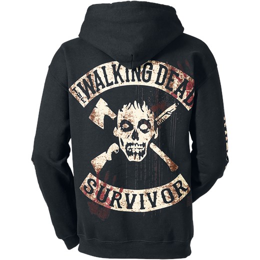 The Walking Dead - Kill Or Die - Bluza z kapturem rozpinana - czarny