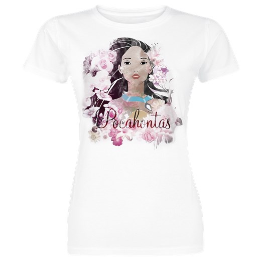 Pocahontas Flower Girl Koszulka damska biały