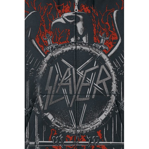 Slayer - Black Eagle - Bluza z kapturem rozpinana - czarny