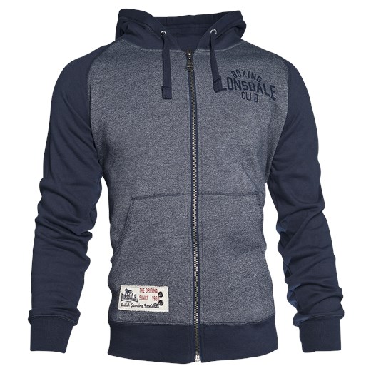 Lonsdale London - Slough - Bluza z kapturem rozpinana - odcienie niebieskiego