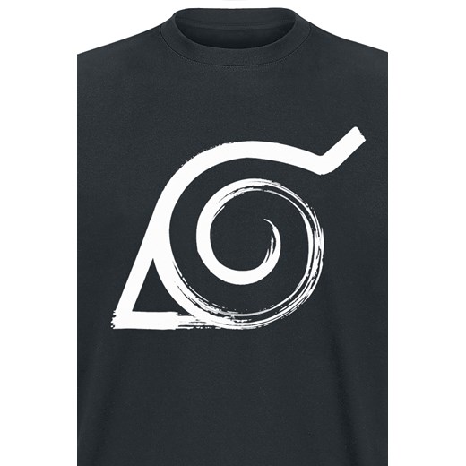 Naruto - Shippuden - Konoha - T-Shirt - czarny