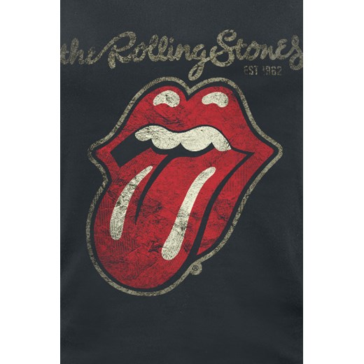 The Rolling Stones - Plastered Tongue - Top - czarny