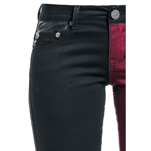 Black Premium by EMP - Skarlett - Spodnie z materiału - czarny czerwony