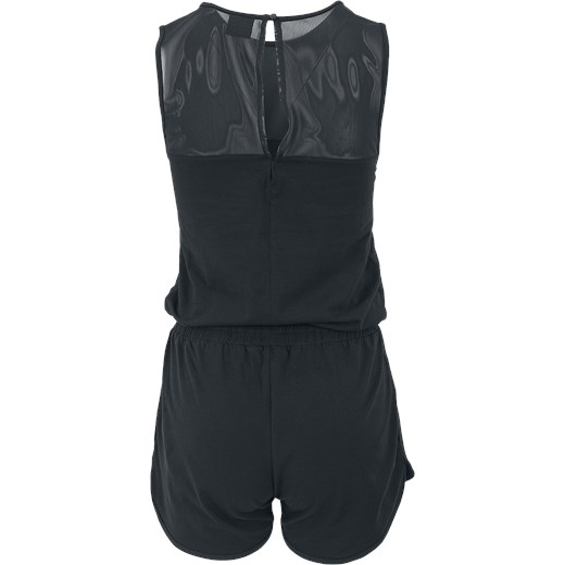 Urban Classics - Ladies Tech Mesh Hot Jumpsuit - Kombinezon - czarny