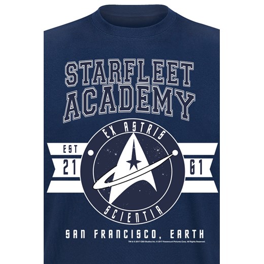 Star Trek - Ex-Astris Scientia - T-Shirt - granatowy