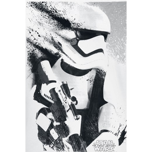 Star Wars - Episode 7 - Das Erwachen der Macht - Stormtrooper Splatter - T-Shirt - biały