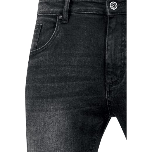 Urban Classics - Slim Fit Biker Jeans - Jeansy - czarny