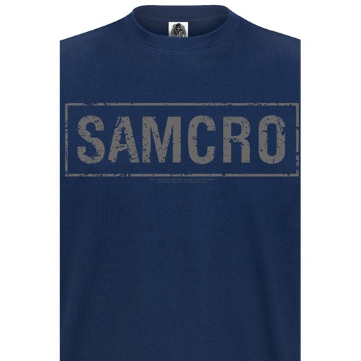 Sons Of Anarchy - Samcro - T-Shirt - granatowy