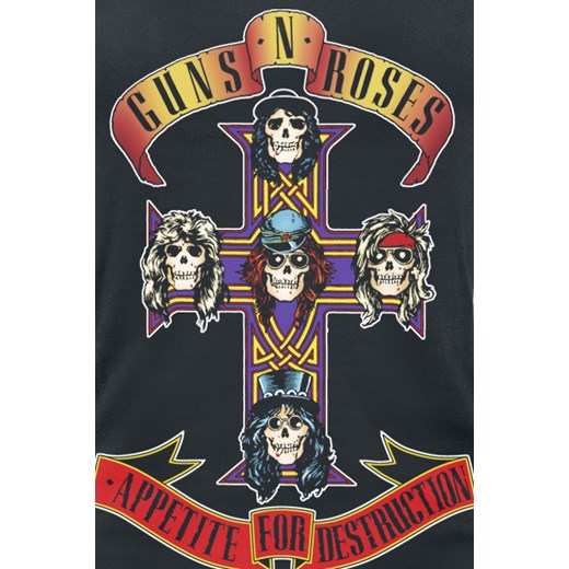 Guns n Roses - Appetite For Destruction - Top - czarny