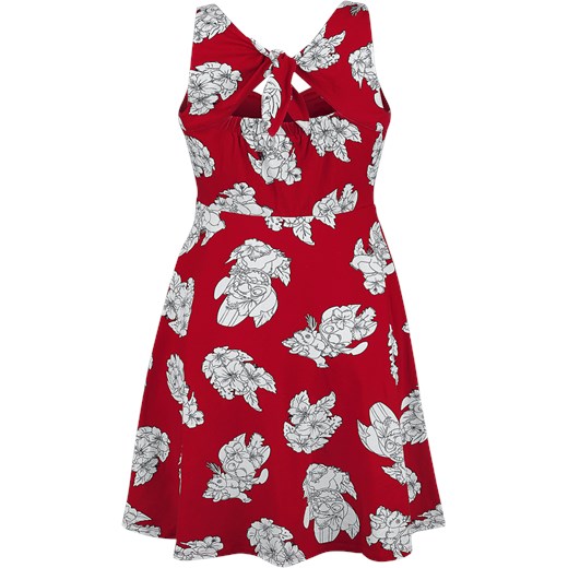 Lilo & Stitch Lilo Leaf Sukienka czerwony/biały