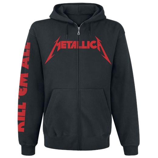 Metallica Kill 'Em All Bluza z kapturem rozpinana czarny