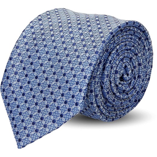 krawat platinum niebieski classic 234 Recman   