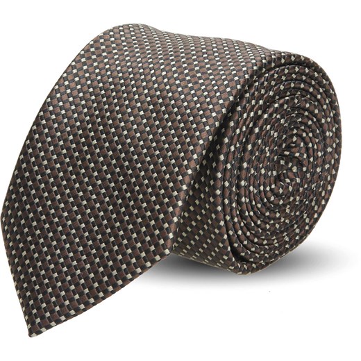 krawat platinum brąz classic 211  Recman  