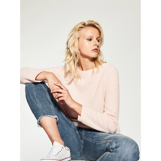 House - Jeansy slim fit z modnymi przetraciami - Niebieski House bezowy 34