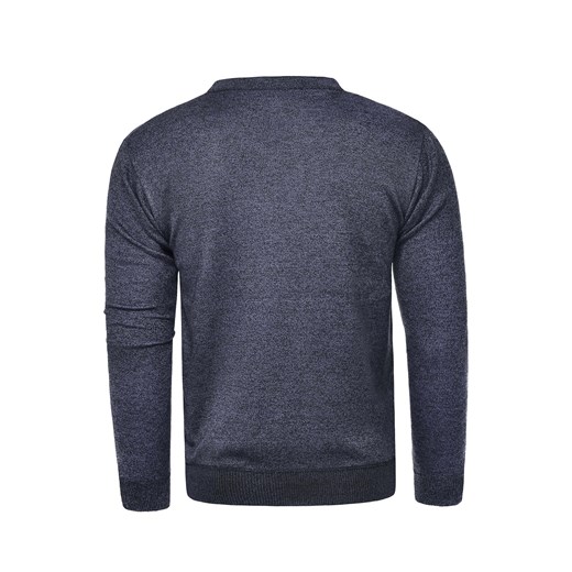 V-neck sweter męski bm-6040 - antracytowy  Risardi XL 