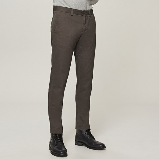 Reserved - Eleganckie spodnie - Szary szary Reserved 33 
