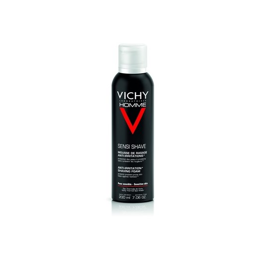 Vichy Homme Anti-Irritation pianka do golenia do cery wrażliwej i skłonnej do podrażnień  200 ml