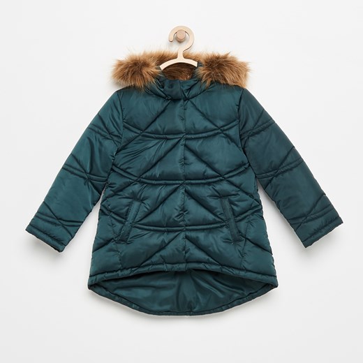 Reserved - Pikowana kurtka na zimę - Zielony zielony Reserved 98 