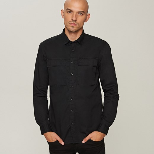 Reserved - Koszula w militarnym stylu - Czarny Reserved czarny XL 