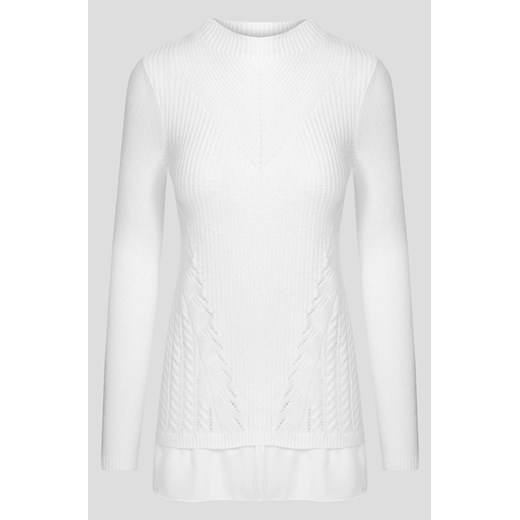 Sweter 2-w-1 bialy ORSAY S orsay.com