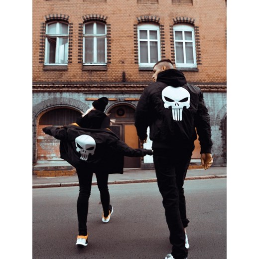 Punisher Marvel Comics Back Character Bomber Jacket Black Marvel czarny L UrbanCity.pl