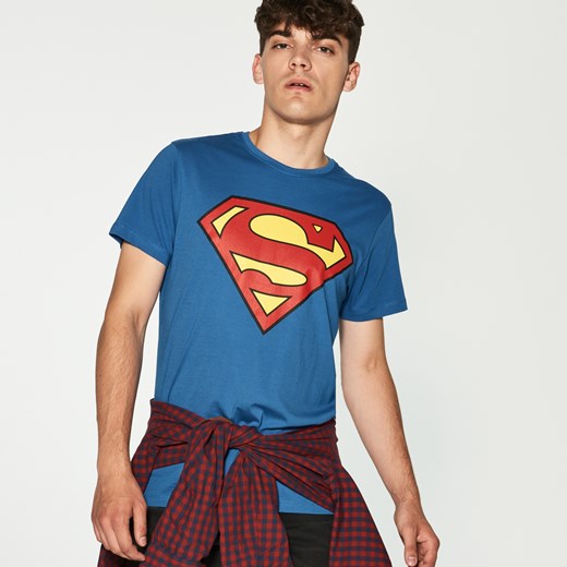 House - T-shirt superman - Niebieski House niebieski L 