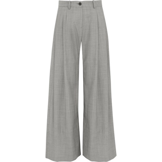 Inez wool wide-leg pants  szary  NET-A-PORTER