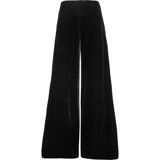 Uppingham velvet wide-leg pants czarny   NET-A-PORTER