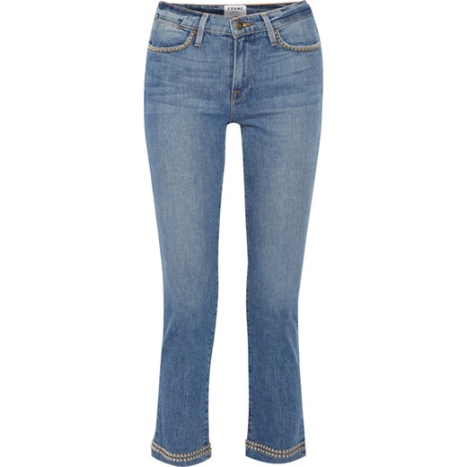 Le High studded cropped straight-leg jeans  niebieski  NET-A-PORTER