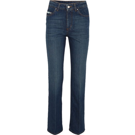 High-rise flared jeans szary   NET-A-PORTER