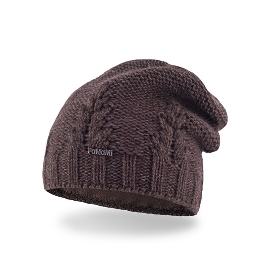Zimowa czapka damska PaMaMi - Czekolada  Pamami uniwersalny 