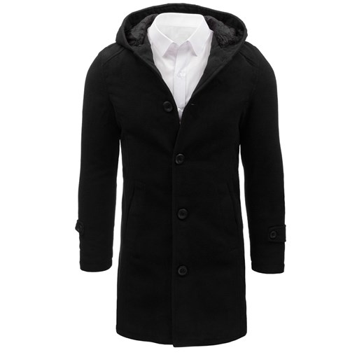 Płaszcz męski czarny (cx0367) Dstreet  XXL okazyjna cena  