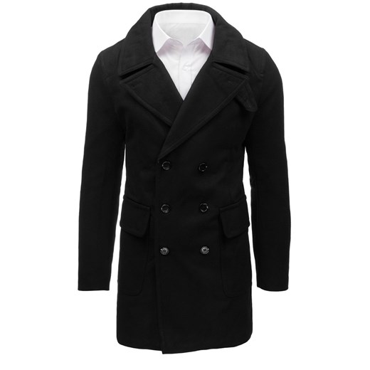Płaszcz męski zimowy czarny (cx0361) Dstreet  L okazyjna cena  