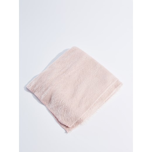 Mohito - Miękki pluszowy szal - Różowy szary Mohito One Size 