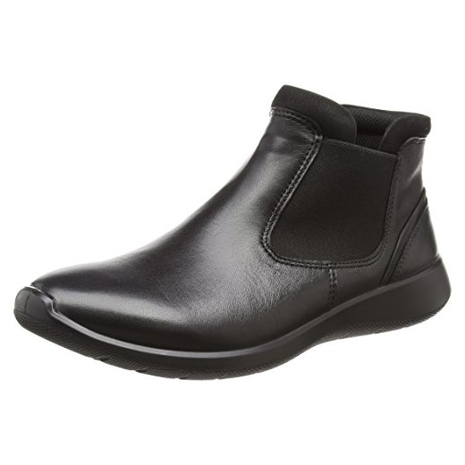 Ecco damskie Soft 5 Chelsea Boots, kolor: czarny (Black/Black)