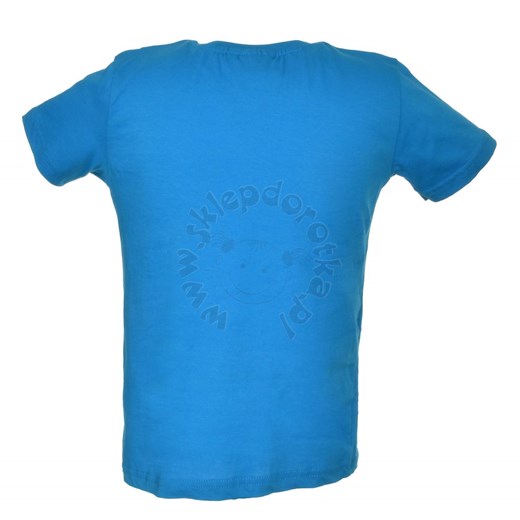 T-shirt dziecięcy z wizerunkiem bohaterów bajki Minionki - Niebieski