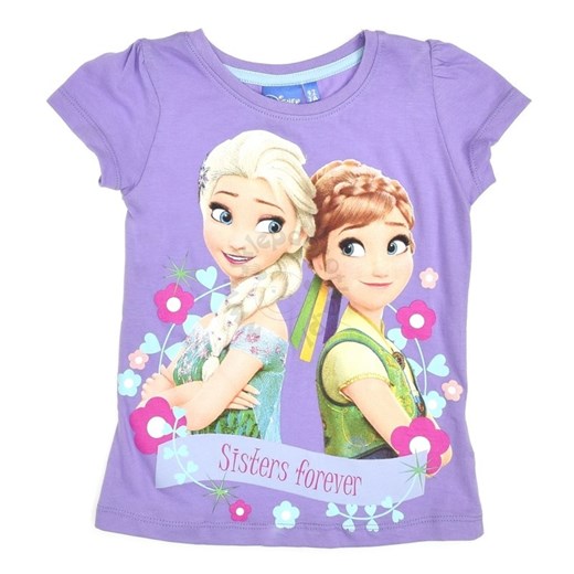 Bluzka dla dzieci z krótkim rękawem Frozen - Fioletowy || Kolorowy