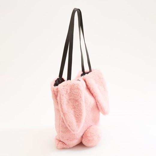 Reserved - Futrzana torebka z uszami - Różowy Reserved rozowy One Size 