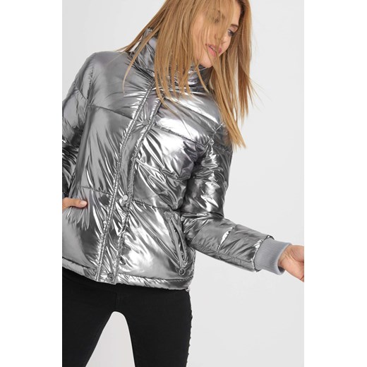 Metaliczna kurtka pikowana ORSAY szary 36 orsay.com