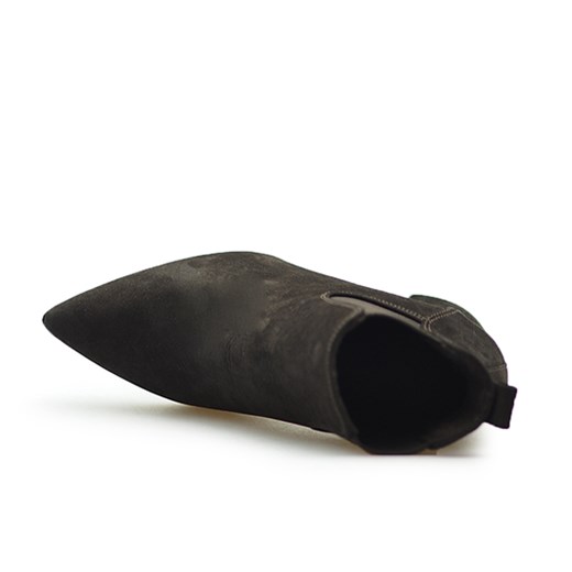 Botki Laretti 5451-00-192 Czekoladowe nubuk czarny Laretti  Arturo-obuwie