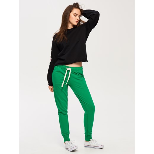 Sinsay - Spodnie dresowe - Zielony Sinsay zielony M 