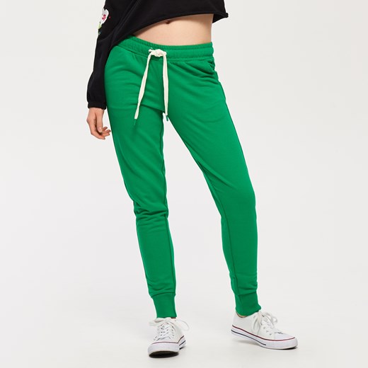 Sinsay - Spodnie dresowe - Zielony zielony Sinsay M 